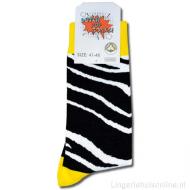 Dutch pop socks unisex sokken zebra design sk-012 hover thumbnail