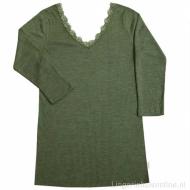 Joha Kate shirt van wol-zijde met drie kwart mouwtje 12365 thumbnail