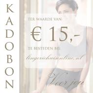 Lingerie Kadobon 15 euro thumbnail