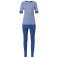 Pastunette deluxe pyjama blauw met legging 25221 met korting