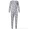 Pastunette katoenen dames pyjama grijs met bloemenprint 20212-115-2