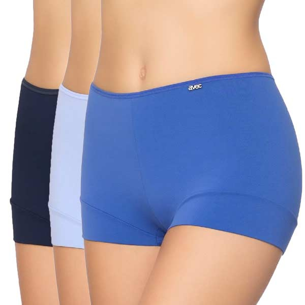 Avet 3844 dames boxershorts multipack blauw