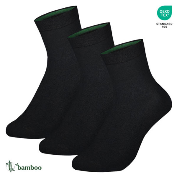 Benyson 1201 midddelhoge bamboe sokken 3-pak