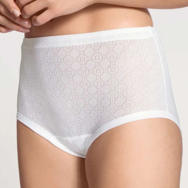 Calida 21060 hoge katoenen dames onderbroek Ajour