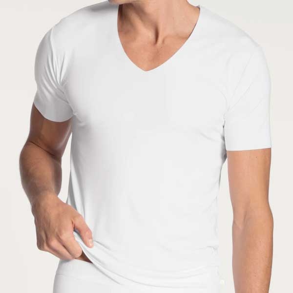 Calida Clean Line 14885 tencel heren T-shirt met V-hals