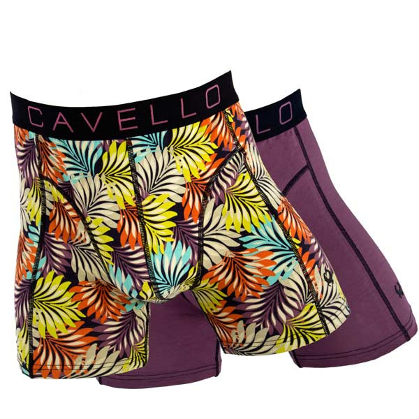 Cavello heren boxers 2-pack CB24012 paars