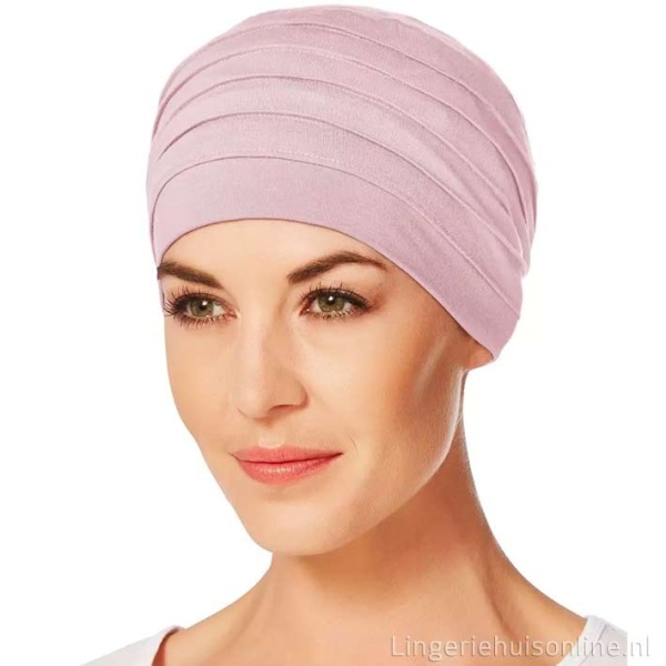 Christine headwear Yoga chemo hoofdmutsje roze