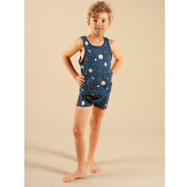 Claesens jongens hemd sterren planeten CL245150