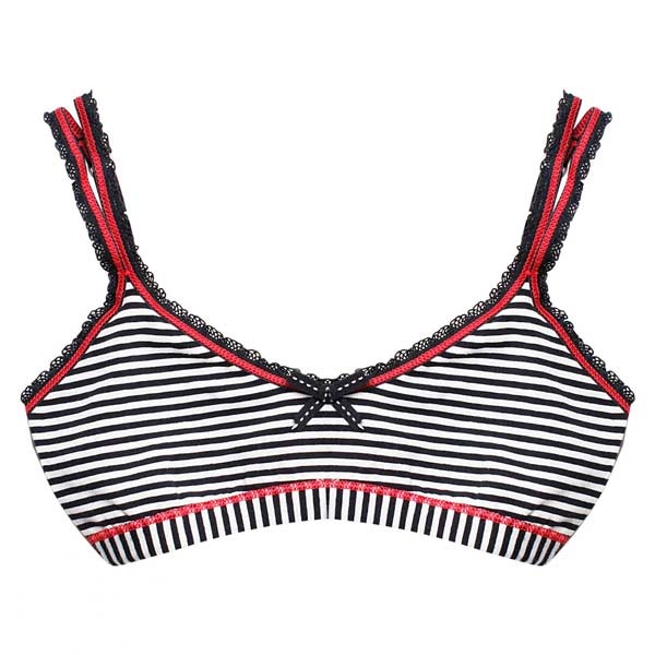 Claesens meisjes top CL920-navy-white-stripes