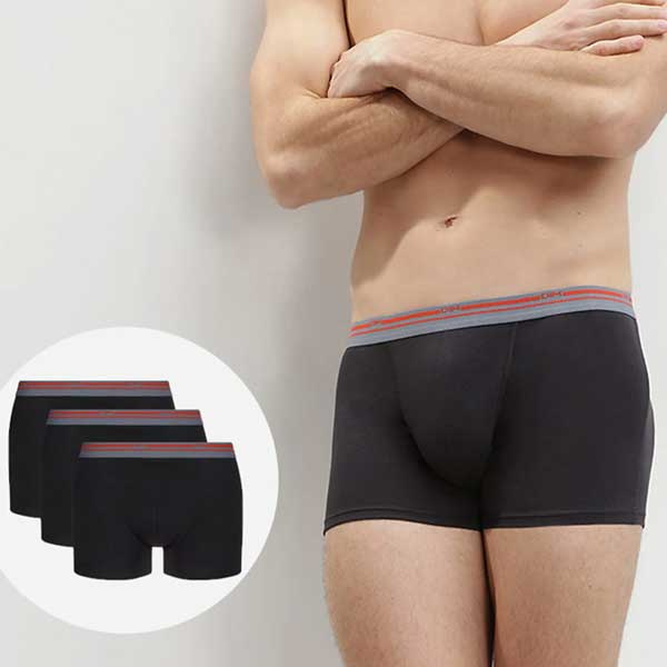 DIM D06XP 3-pack heren boxershorts zwart van stretch katoen