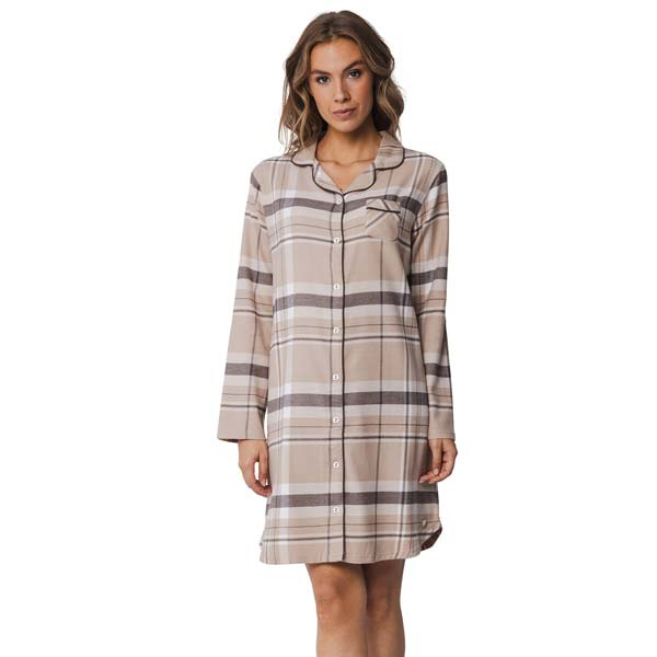 Dames nachtjapon flanel Pastunette 10242-172-6