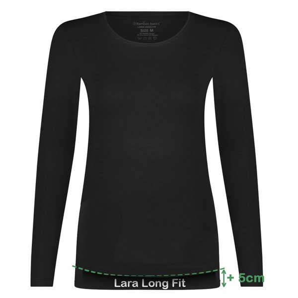 Dames shirt extra lang Bamboo Basics Lara