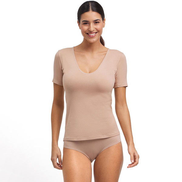 FALKE Daily Climate Control dames ondershirt tegen zweetvlekken 69110