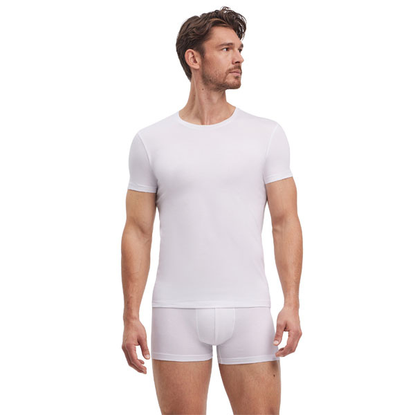 FALKE Daily Comfort 2-pack heren T-shirt ronde hals 68108