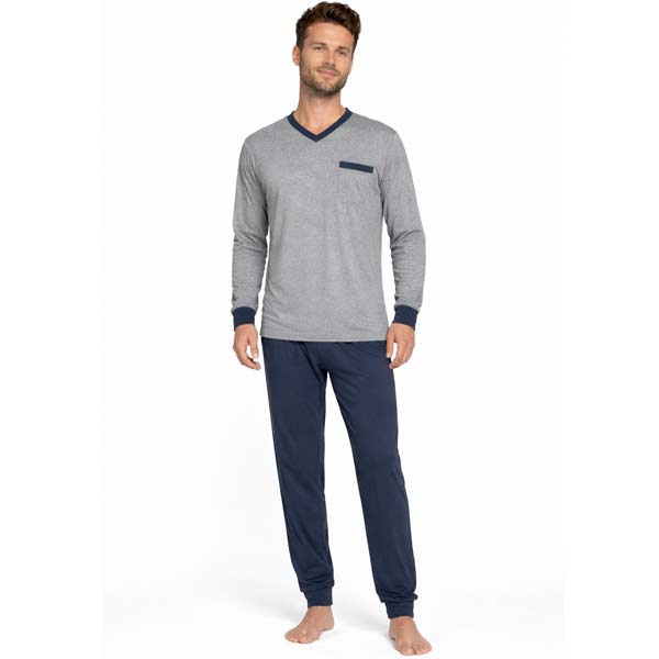 Goedkope heren pyjama katoen Outfitter 411838