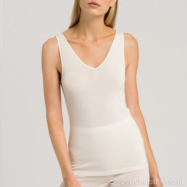 Hanro 071416 hemd van wol en zijde