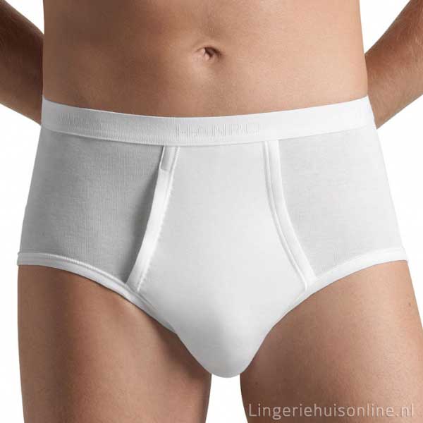 Hanro klassieke katoenen hoge heren onderbroek met gulp 073630