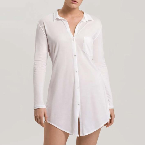 Hanro nachtjurk met knoopjes 077958