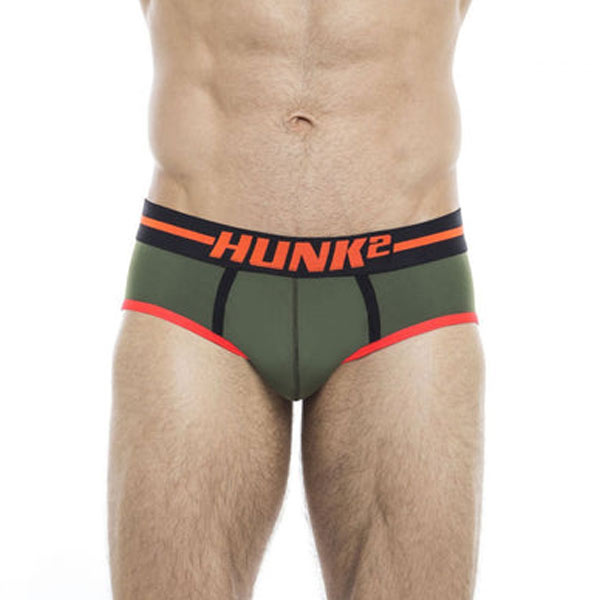 Hunk heren slip groen