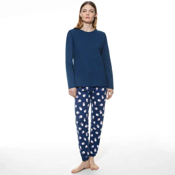 Mey katoenen dames pyjama met boorden sale 1240019