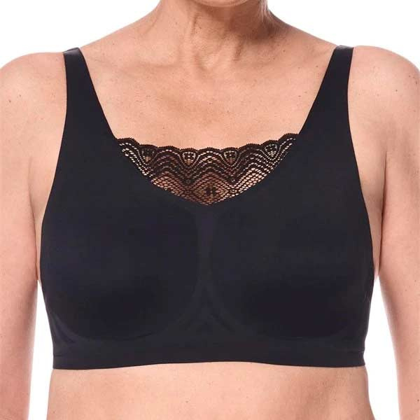 Mooie prothese bh Amoena Esra met kant en hoog decollete