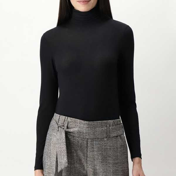 Oroblu kasjmierwol longsleeve met col VOBT67057