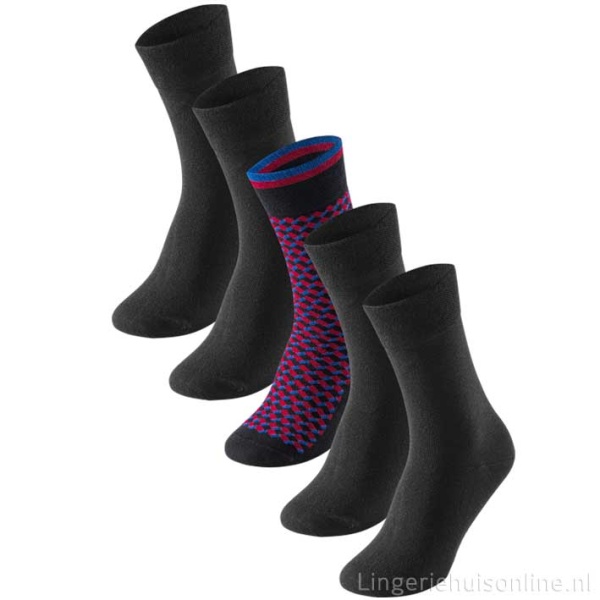 Schiesser heren sokken bluebird 5-pak 173204