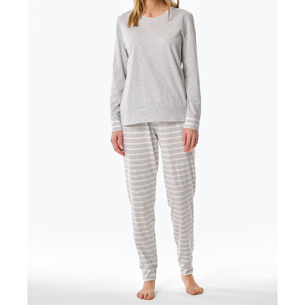 Schiesser katoenen dames pyjama met enkel boord 181746