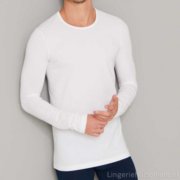 Schiesser katoenen heren shirt lange mouw 173812