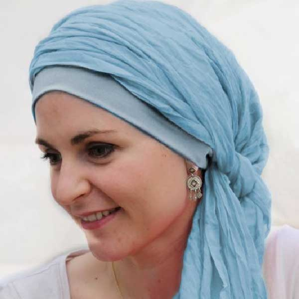 Sjaalmutsje blauw ND1690 Lookhatme