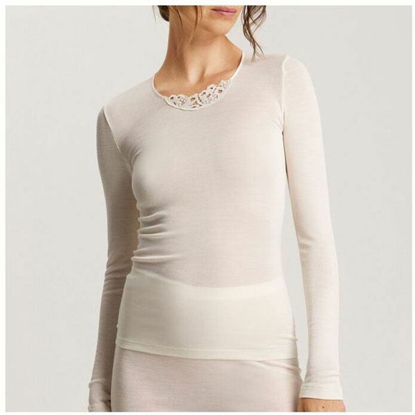 Wol zijde shirt dames 071522 hanro